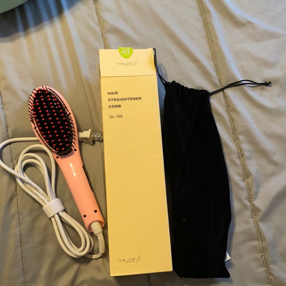oak leaf hair straightener comb